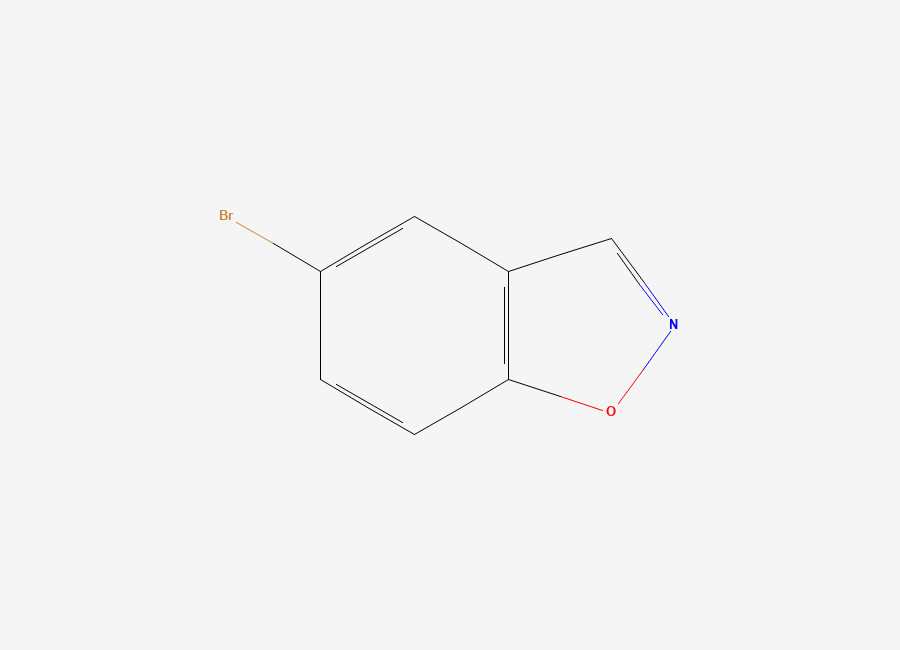 Two-dimensional chemical structure of 5-Bromo-1,2-benzoxazole