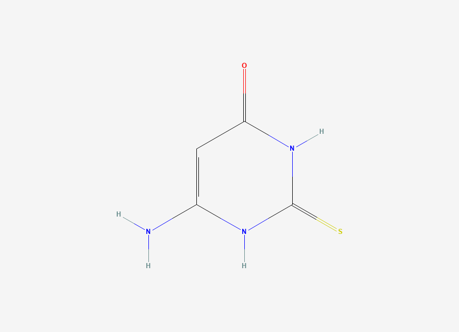 Two-dimensional chemical structure of 6-Amino-2-thiouracil