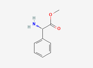 Two-dimensional chemical structure of Methyl phenylglycinate, L-
