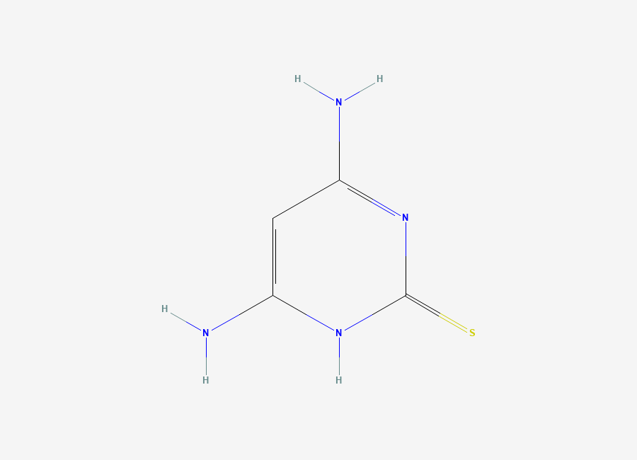 Two-dimensional chemical structure of 2-Thio-6-aminocytosine