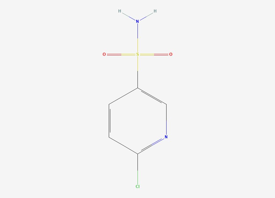 Two-dimensional chemical structure of 6-Chloropyridine-3-sulfonamide