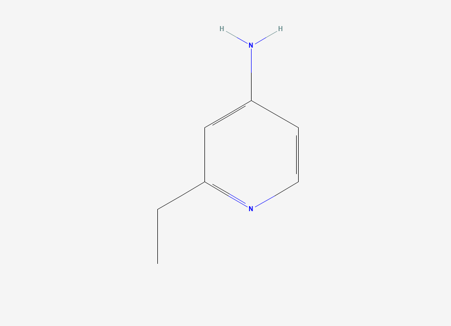 Two-dimensional chemical structure of 2-Ethylpyridin-4-amine