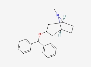 Two-dimensional chemical structure of Benztropine, CAS 86-13-5