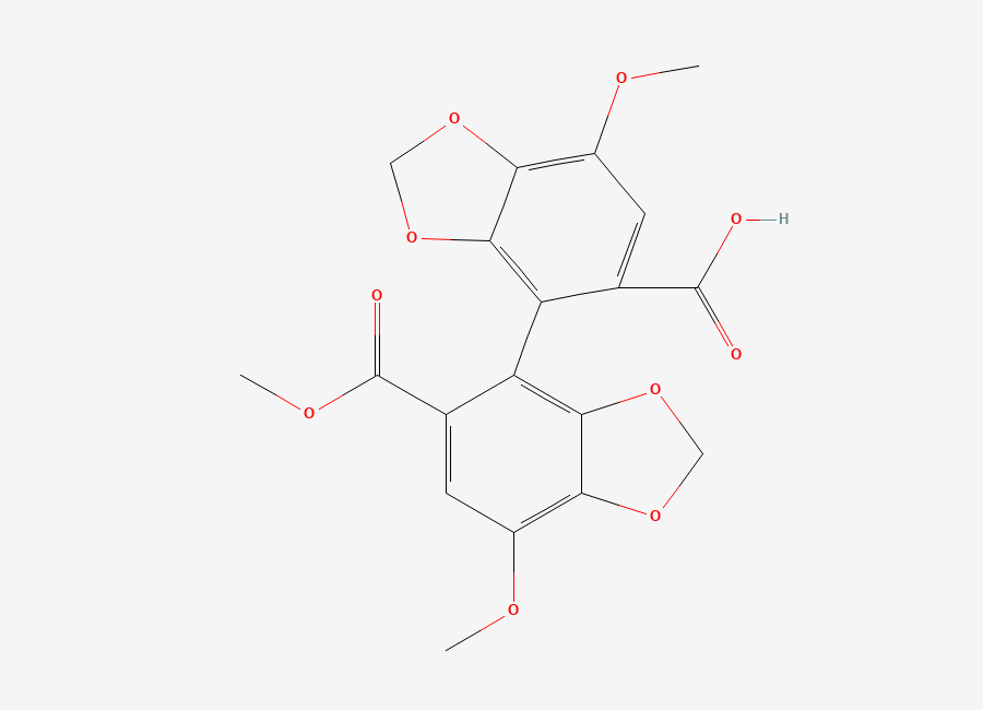 Two-dimensional chemical structure of Bifendate Impurity E
