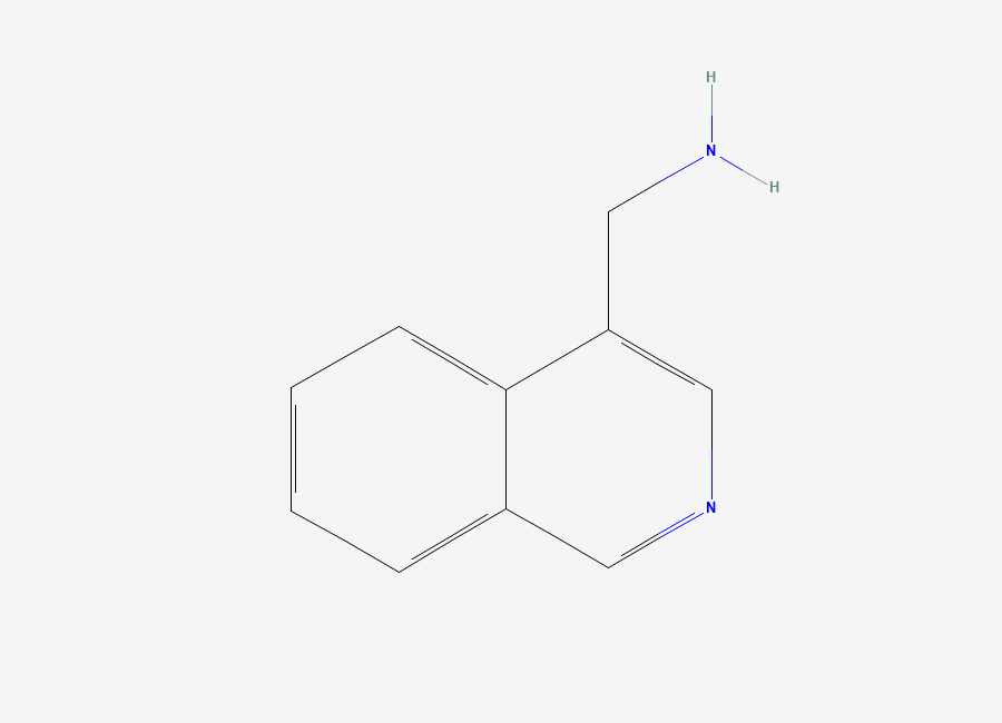 Two-dimensional chemical structure of (Isoquinolin-4-yl)methanamine