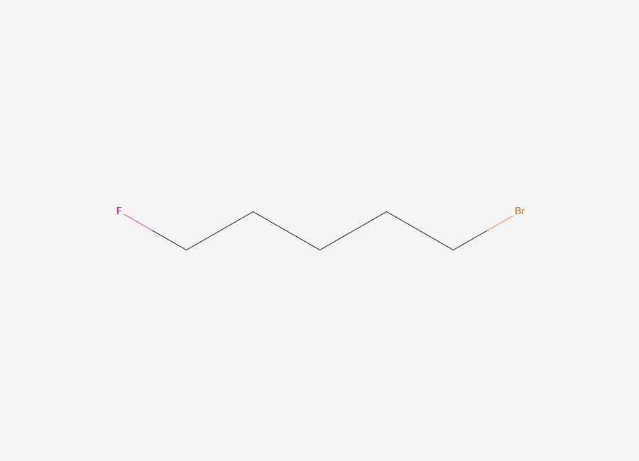 Two-dimensional chemical structure of Pentane, 1-bromo-5-fluoro-