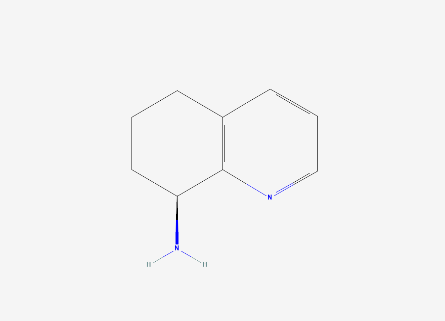 Two-dimensional chemical structure of (8S)-5,6,7,8-Tetrahydroquinolin-8-amine