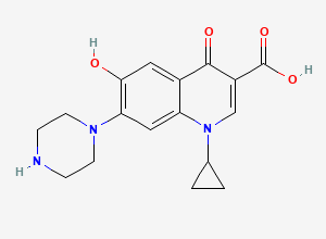 Two-dimensional chemical structure of Ciprofloxacin EP Impurity F, CAS 226903-07-7
