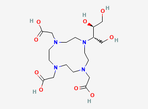 Two-dimensional chemical structure of 2,2',2''-(10-((2S,3R)-1,3,4-Trihydroxybutan-2-YL)-1,4,7,10-tetraazacyclododecane-1,4,7-triyl)triacetic acid
