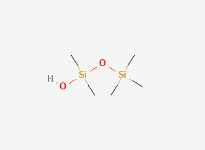 Two-dimensional chemical structure of Hydroxy-dimethyl-trimethylsilyloxysilane, CAS 56428-93-4