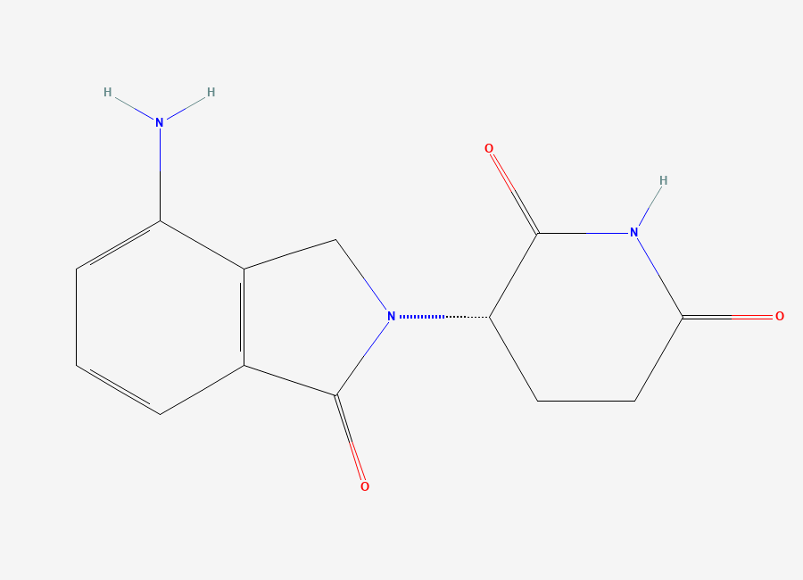 Two-dimensional chemical structure of S-Lenalidomide, CAS 202271-91-8