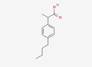 Two-dimensional chemical structure of Ibuprofen EP Impurity B, CAS 3585-49-7