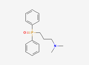 Two-dimensional chemical structure of 3-(Diphenylphosphoryl)-N,N-dimethylpropan-1-amine, CAS 962-95-8
