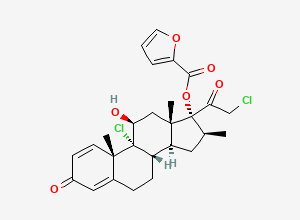 Two-dimensional chemical structure of Mometasone EP Impurity S, CAS 2231764-75-1