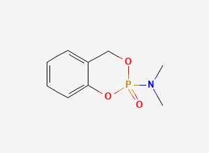 Two-dimensional chemical structure of Phosphoramidic acid, N,N-dimethyl-, cyclic methylene-o-phenylene ester