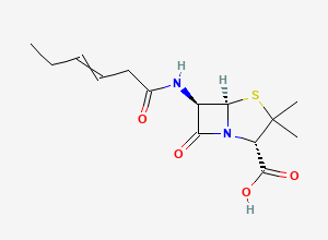 Two-dimensional chemical structure of Benzylpenicillin Impurity 11