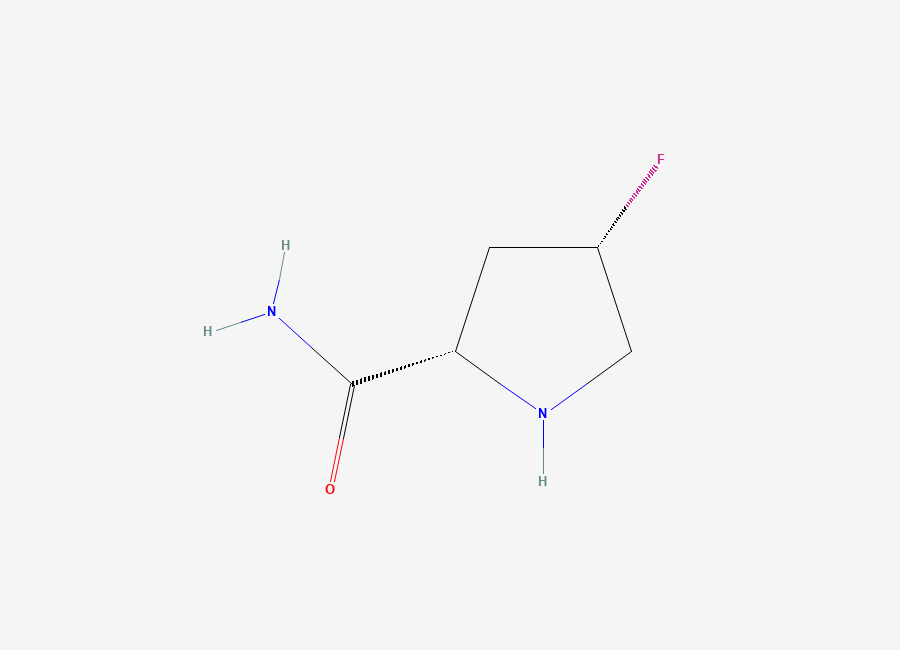 Two-dimensional chemical structure of (2S,4S)-4-Fluoropyrrolidine-2-carboxamide