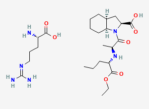 Two-dimensional chemical structure of Perindopril arginine, CAS 612548-45-5
