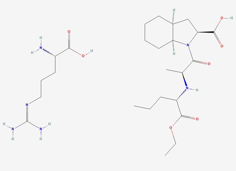 Two-dimensional chemical structure of Perindopril arginine, CAS 612548-45-5
