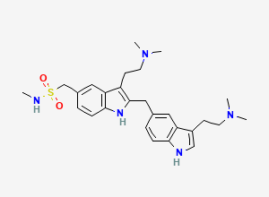 Two-dimensional chemical structure of Sumatriptan EP Impurity A/ Sumatriptan BP Impurity A/ Sumatriptan Related Compound A (Free Base), CAS 545338-89-4