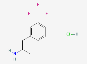 Two-dimensional chemical structure of Norfenfluramine (HCl Salt), CAS 673-18-7