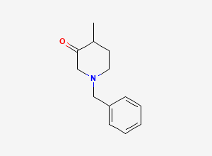 Two-dimensional chemical structure of 1-Benzyl-4-methylpiperidin-3-one