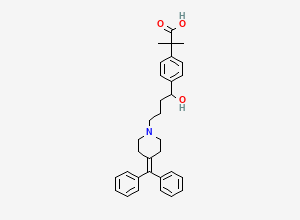 Two-dimensional chemical structure of Tertiary dehydrated impurity / Fexofenadine EP Impurity G, CAS 1187954-57-9