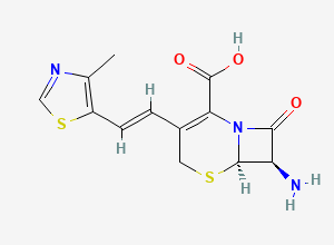 Two-dimensional chemical structure of Cefditoren Pivoxil Impurity 7