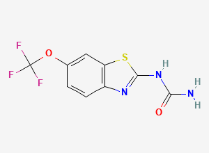 Two-dimensional chemical structure of Riluzolamide, CAS 1456696-94-8