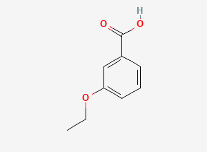 Two-dimensional chemical structure of 3-ethoxybenzoic acid, CAS 621-51-2