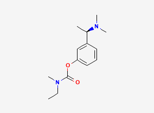 Two-dimensional chemical structure of Rivastigmine, (R)-