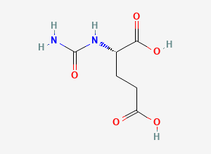 Two-dimensional chemical structure of Carglumic Acid, CAS 1188-38-1