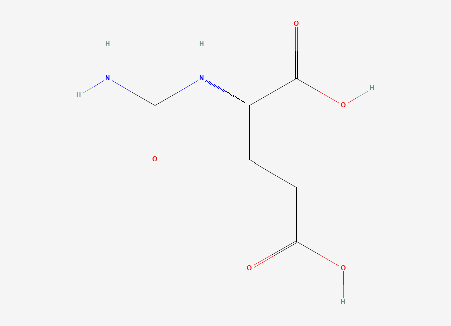 Two-dimensional chemical structure of Carglumic Acid, CAS 1188-38-1