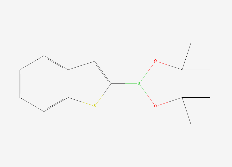 Two-dimensional chemical structure of 2-(1-Benzothiophen-2-yl)-4,4,5,5-tetramethyl-1,3,2-dioxaborolane