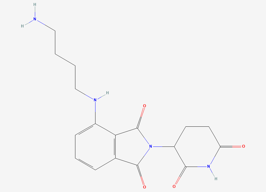 Two-dimensional chemical structure of Pomalidomide-C4-NH2