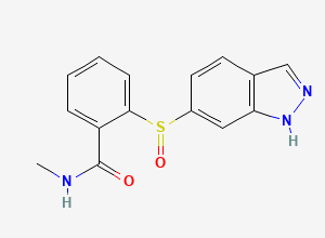 Two-dimensional chemical structure of Axitinib Impurity C, CAS 1959572-97-4