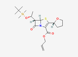 Two-dimensional chemical structure of Faropenem Related Compound 3, CAS 120705-67-1