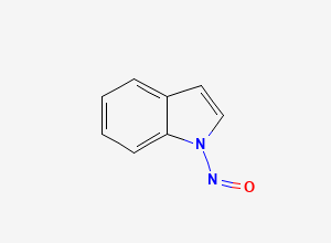 Two-dimensional chemical structure of 1-Nitroso-1H-indole, CAS 117782-96-4