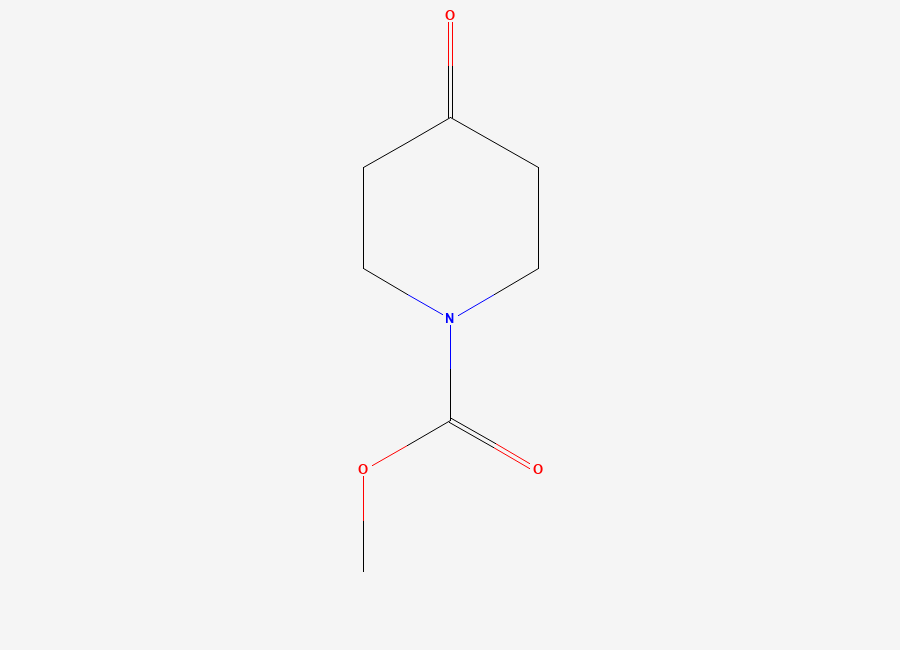 Two-dimensional chemical structure of Methyl 4-oxopiperidine-1-carboxylate