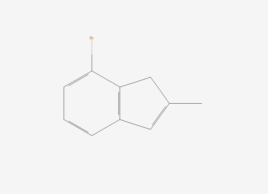 Two-dimensional chemical structure of 7-Bromo-2-methyl-1H-indene