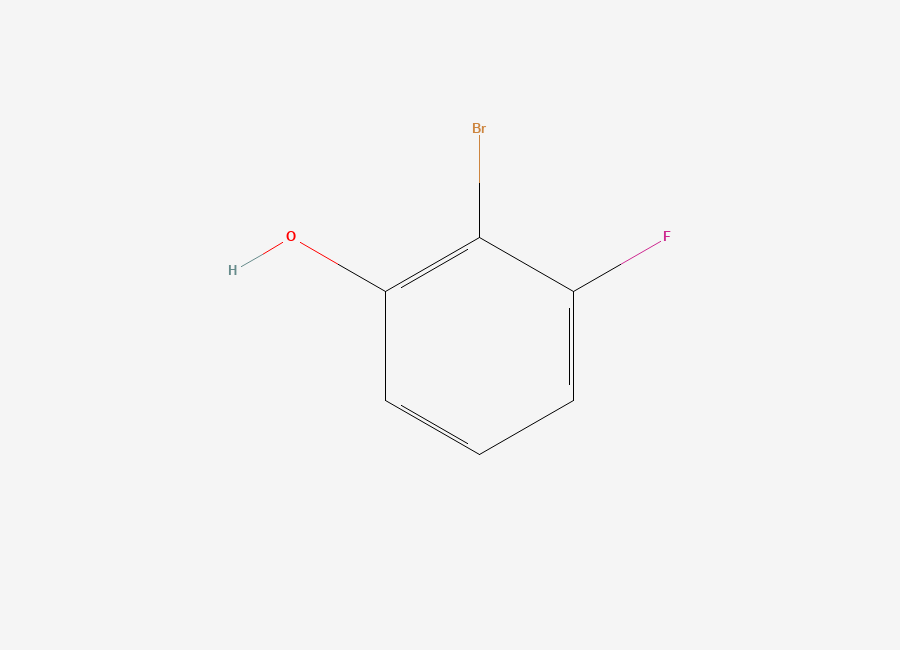 Two-dimensional chemical structure of 2-Bromo-3-fluorophenol