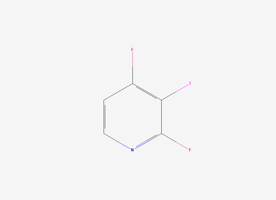 Two-dimensional chemical structure of 2,4-Difluoro-3-iodopyridine