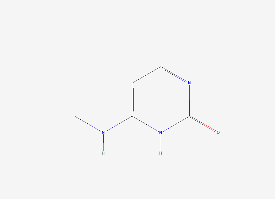 Two-dimensional chemical structure of 6-(Methylamino)-2(1H)-pyrimidinone