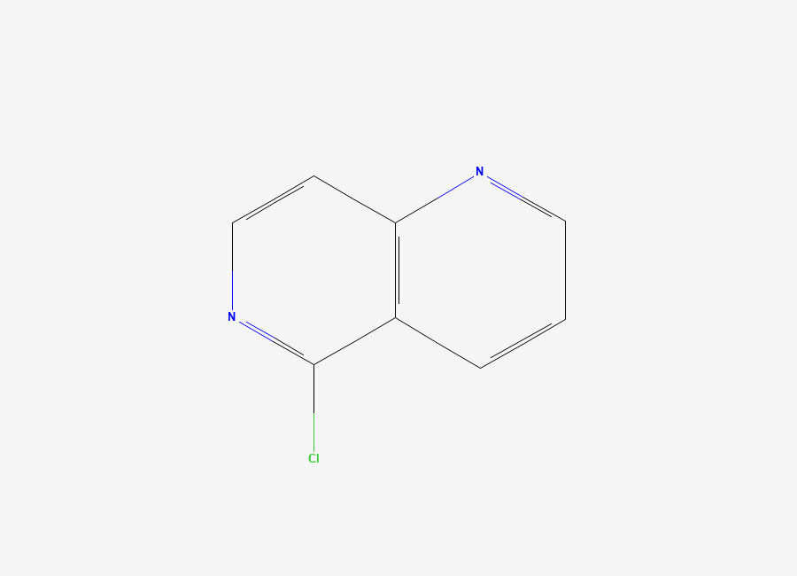 Two-dimensional chemical structure of 5-Chloro-1,6-naphthyridine