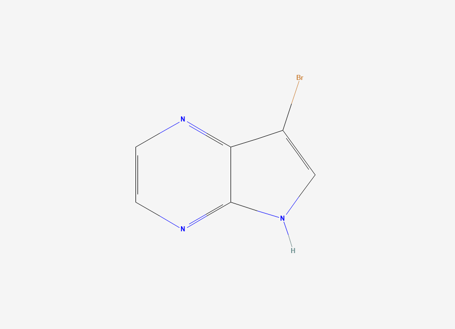 Two-dimensional chemical structure of 3-Bromo-4,7-diazaindole