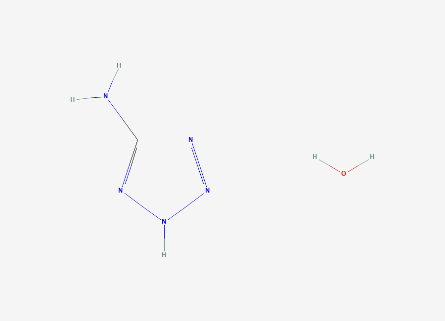 Two-dimensional chemical structure of 5-Aminotetrazole monohydrate