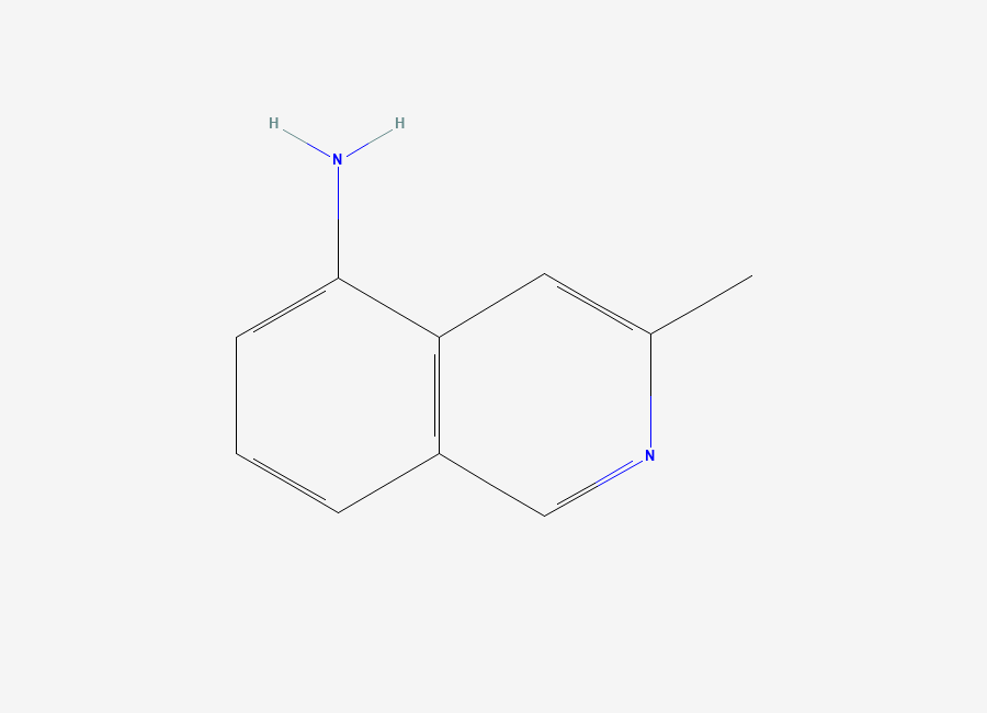 Two-dimensional chemical structure of 3-Methylisoquinolin-5-amine