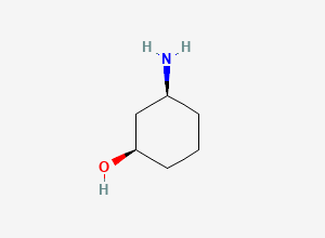 Two-dimensional chemical structure of (1R,3S)-3-Aminocyclohexanol