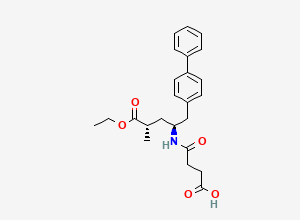 Two-dimensional chemical structure of Sacubitril (2S,4S)-Isomer/ Sacubitril 2-Epimer, CAS 149709-63-7