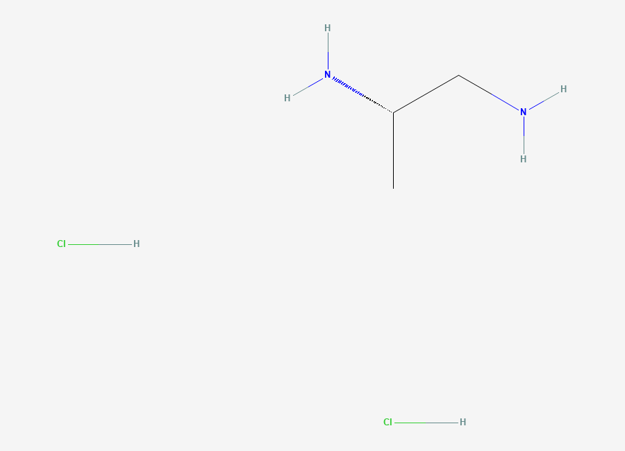 Two-dimensional chemical structure of (2S)-propane-1,2-diamine dihydrochloride